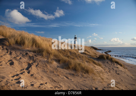 Spurn Point (oder verschmähen Kopf) ist ein schmaler Sand spucken an der Spitze von der Küste von der East Riding von Yorkshire, UK Stockfoto