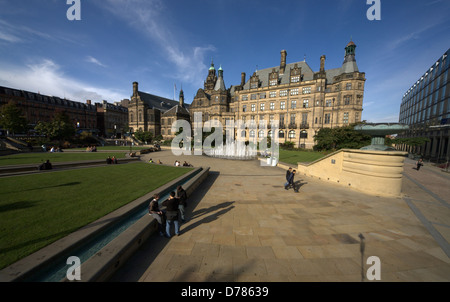 Sheffield Town Hall ist ein Gebäude in der Stadt von Sheffield, England. Das Gebäude wird durch Sheffield Stadtrat genutzt. Stockfoto