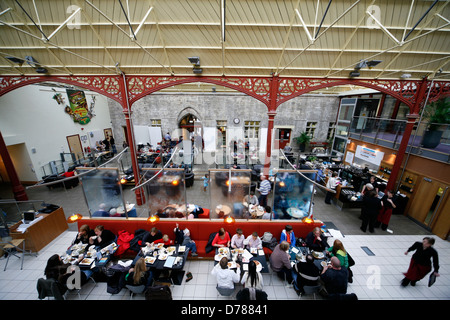 Stillgelegten Bahnhof Richmond Station North Yorkshire heute ein café Stockfoto