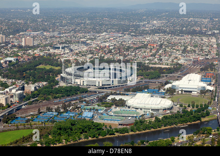 Luftaufnahme des MCG in Melbourne, Australien Stockfoto