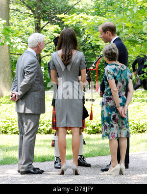 Generalgouverneur von Kanada, David Johnston, Catherine, Herzogin von Cambridge aka Kate Middleton, Sharon Johnston und Prince Stockfoto