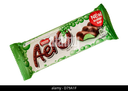 Ein Nestlé-Minze Aero auf weißem Hintergrund Stockfoto