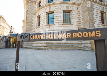 Eingang zum Kriegsende Churchill Zimmer King Charles Street Westminster London UK Stockfoto