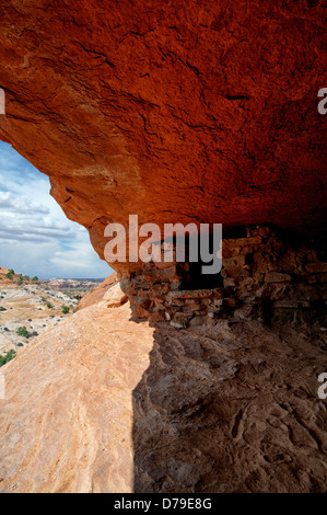 Aztec Butte Anasazi Getreidespeicher Ruine im Alkoven Insel in den Himmel Canyonlands National Park in Utah Stockfoto