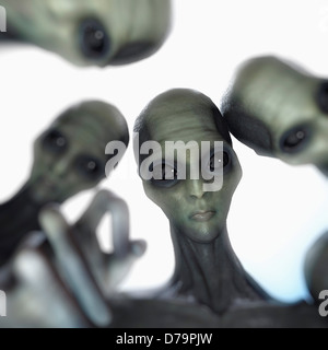 Entführung durch Außerirdische Stockfoto