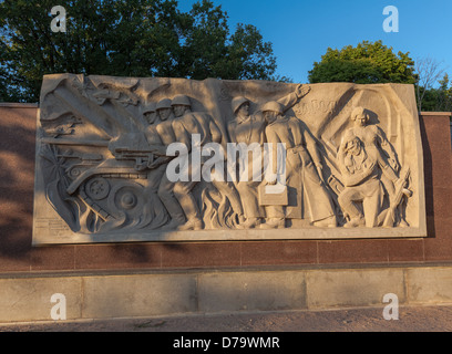 Denkmal für Artyom in Swjatogorsker (Ukraine) Stockfoto