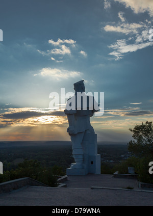 Denkmal für Artyom in Swjatogorsker (Ukraine) Stockfoto