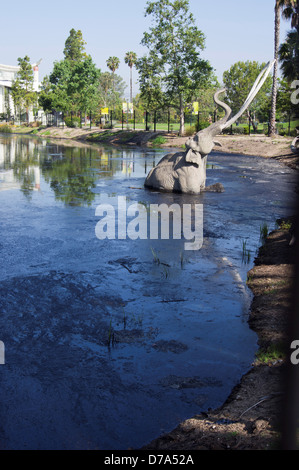 USA-Kalifornien-Los Angeles kolumbianischen Mammut in La Brea tarpits Stockfoto