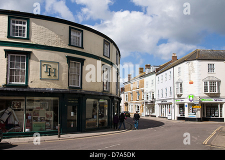 Axminster Marktflecken auf Devon England UK Stockfoto