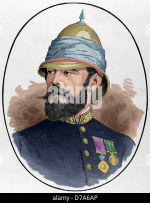 Herr Pierre Louis Napoleon betteln (1841-1879). Britische Militär. Gravur in der spanischen und amerikanischen Abbildung, 1879. Stockfoto