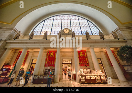 Union Station und Einkaufszentrum Washington DC USA. Stockfoto