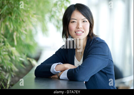 Fototermin mit Saki Kumagai 15. April 2013 in Frankfurt am Main. Foto: Jan Haas Stockfoto