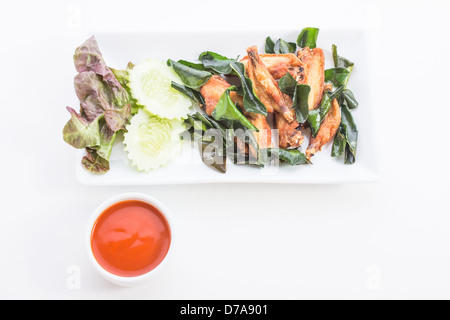 Huhn gebraten Kräuter ist Essen thailand Stockfoto