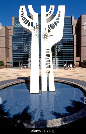 Museum of Tolerance verfügt über Holocaust-Gedenkstätten und ist Teil des Simon Wiesenthal Center in Los Angeles, Kalifornien, USA. Stockfoto