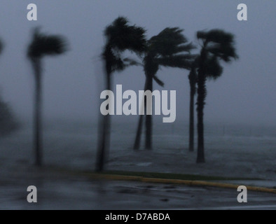 Hurricane Isaac Teige Gulfport MS starke Winde Sturmflut. 29. August 2012 Mississippi USA Stockfoto