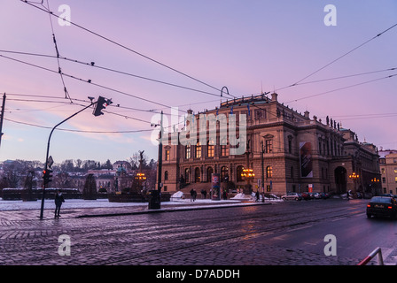 Das Rudolfinum ist ein Musik-Auditorium in Prag, Tschechien. Stockfoto