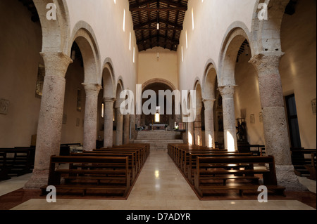 Italien, Umbrien, Bevagna, Kirche San Michele Stockfoto