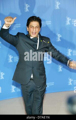 Shah Rukh Khan bei der Fototermin von "ist mein Name Khan" während der Berlinale 2010 am 12. Februar 2010. Stockfoto