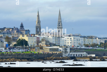 Panorama Dun Laoghaire Stockfoto