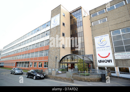 Eine allgemeine Ansicht von Merthyr Tydfil College in Merthyr Tydfil, Wales, UK. Stockfoto