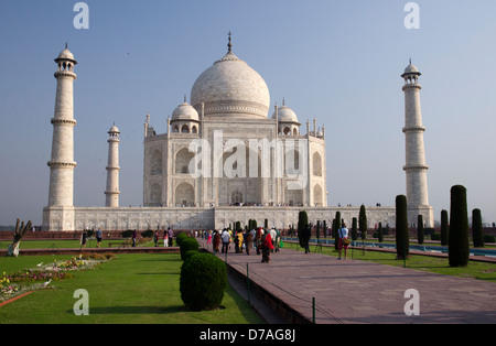 Taj Mahal, Königspalast, Mughal, weiß, Marmor, Mausoleum, antike, kultig, Agra, Uttar Pradesh, Indien Stockfoto