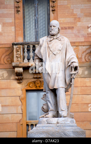 Die Statue von Garibaldi in Trapani, Sizilien Stockfoto