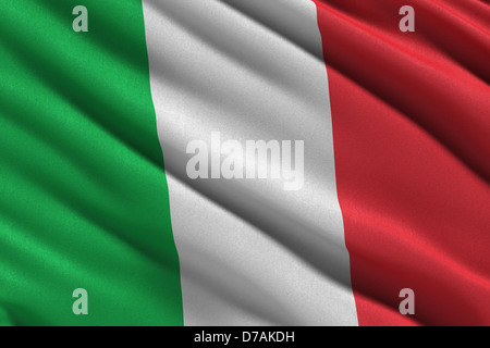 Flagge von Italien Stockfoto