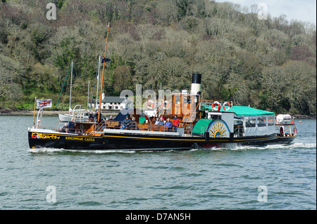 Kingswear Castle ist die letzte verbleibende Kohle - Raddampfer in Betrieb in Großbritannien heute gefeuert. 1924 von Philip & Söhne von Dartmouth gebaut gestartet Stockfoto