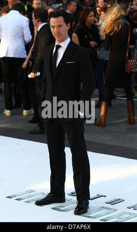 London, UK, 2. Mai 2013: Benedict Cumberbatch besucht die UK-Premiere von "Star Trek Into Darkness" in The Empire Cinema. Stockfoto