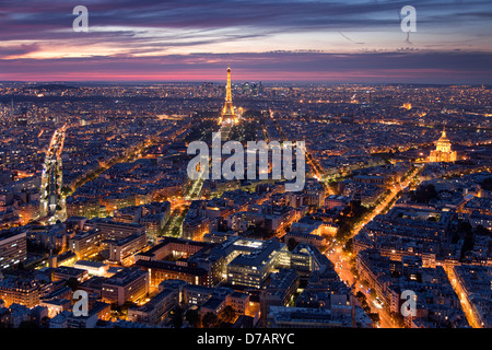 Paris bei Nacht Stockfoto