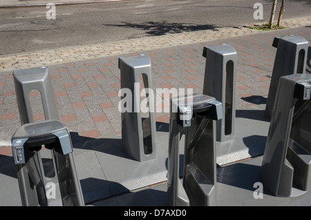 Citi Bike docking-Station in Soho in New York City Stockfoto