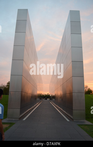 Twin Towers Memorial Liberty State Park New Jersey Stockfoto