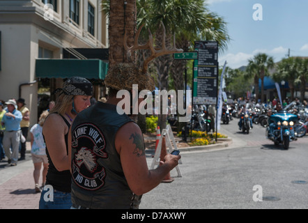 Leesburg, Florida USA Bikefest 2013, Welten größte 3-tägige Motorrad & Musikveranstaltung April 26-28 Stockfoto