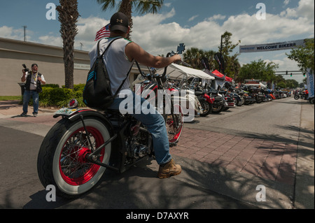 Leesburg, Florida USA Bikefest 2013, Welten größte 3-tägige Motorrad & Musikveranstaltung April 26-28 Stockfoto