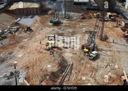 Baustelle; Atlanta Georgia Usa Stockfoto