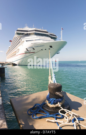 Schiff, Carnival Conquest, Key West, Florida, USA Stockfoto