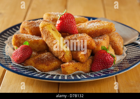 Crema Fritta tief gebratener Pudding Creme Italy Food Stockfoto