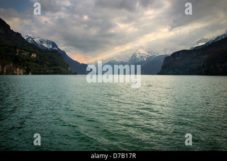 Der Urnersee, Vierwaldstättersee, Schweiz Stockfoto