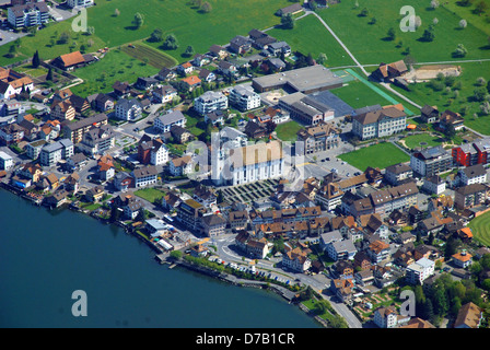 Arth, Stadt am Zugersee in der Schweiz Stockfoto