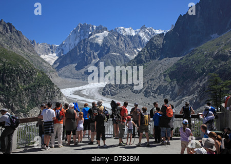 Frankreich, Savoyen, Chamonix, Mer de Glace Stockfoto