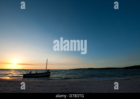 Dhau, Benguerra Insel Bazaruto Archipel, Mosambik Stockfoto