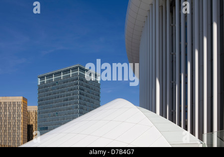 Die Philharmonie, Place de l ' Europe, Europaviertel, Kirchberg-Plateau, Luxemburg-Stadt, Europa, Stockfoto