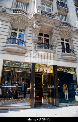 Gucci-Store in Paris, Frankreich Stockfoto