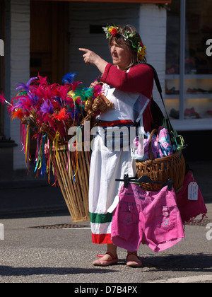 Straße Verkäufer, Padstow, Cornwall, UK 2013 Stockfoto