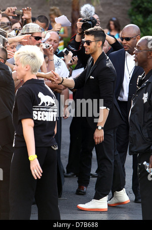 Joe Jonas Billboard Music Awards 2011 in der MGM Grand Garden Arena - außerhalb Ankünfte Las Vegas, Nevada - 22.05.11 Stockfoto