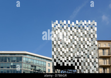 Pixelige Fassade des FRAC Art Museum oder Galerie (2013) Marseille von Kengo Kuma Marseille Provence France Stockfoto