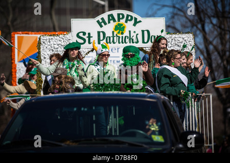 St. Patricks Day Parade 2013, Morristown, New Jersey Stockfoto