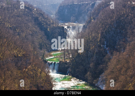 Plitvicer Seen Nationalpark Canyon, Lika, Kroatien Stockfoto