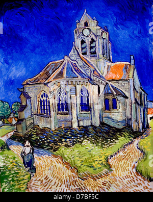 Vincent Van Gogh 1853-1890 Niederländisch Niederlande Kirche von Auvers Sur Oise Stockfoto