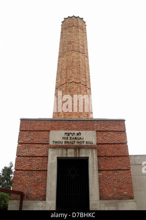 Holocaust-Denkmal in Radegast Bahnhof in der Nähe von Lodz, Polen, aus denen Juden in Vernichtungslager transportiert wurden Stockfoto